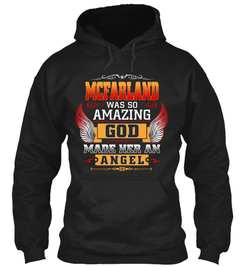 Mcfarland  Angel Black T-Shirt Front