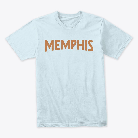 Memphis  Light Blue T-Shirt Front