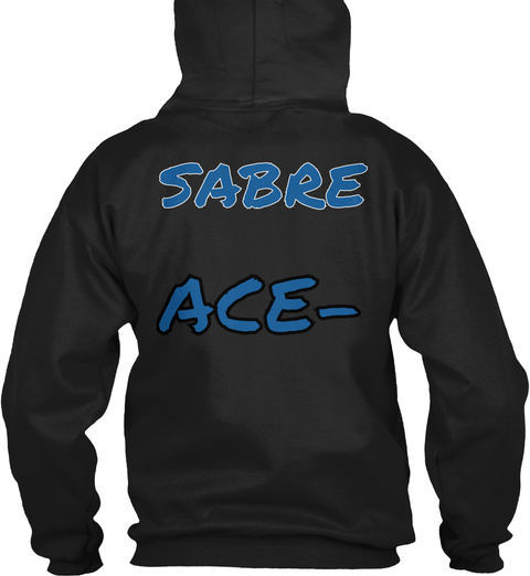 Sabre Ace  Black T-Shirt Back
