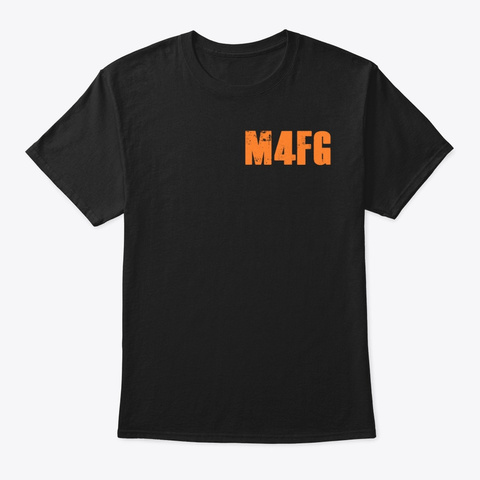 M4 Fg Clan Merch Black T-Shirt Front