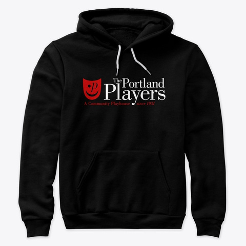 Portland Players Logo Black T-Shirt Front