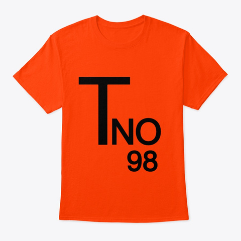 T No Orange Maglietta Front