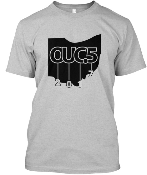 Ouc5 2017 Light Heather Grey  T-Shirt Front