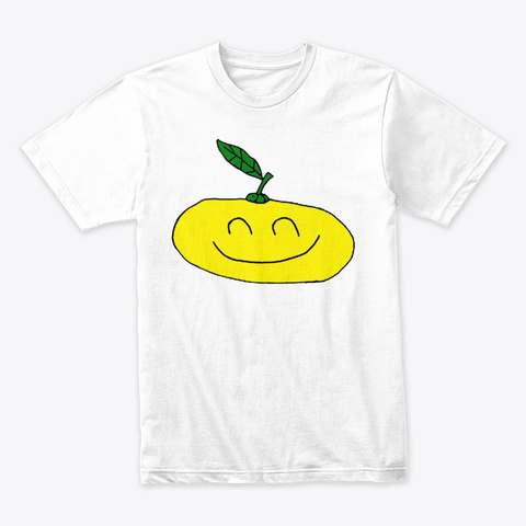 Squashy Grapefruit White T-Shirt Front