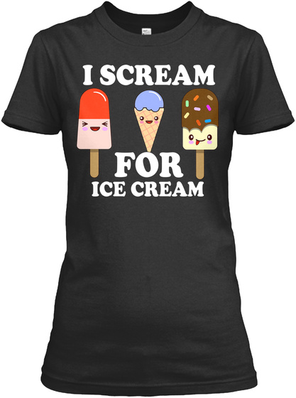 I Scream Ice Cream Shirt Kawaii Style