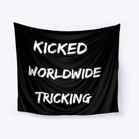 Kicked Worldwide  Black T-Shirt Front