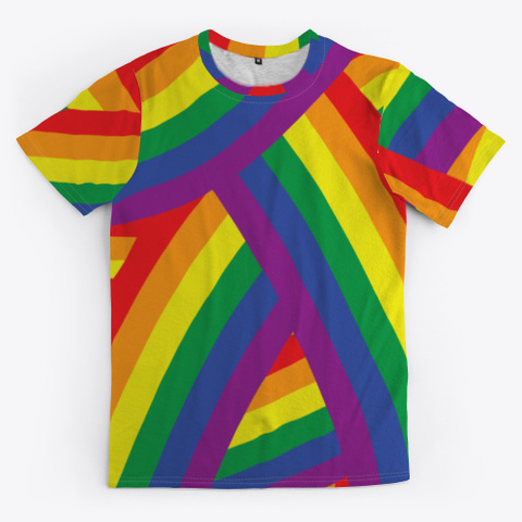 Rainbow Flag Lgbtq Gay Lesbian Pride Standard T-Shirt Front
