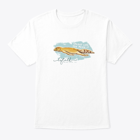 Sploot Like You Mean It   Leopard Gecko White T-Shirt Front