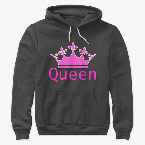 Queen Dark Grey Heather T-Shirt Front