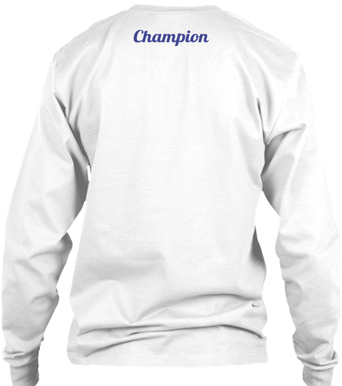 Champion White T-Shirt Back