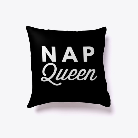 Nap Queen #Boosted Pillow Black T-Shirt Front