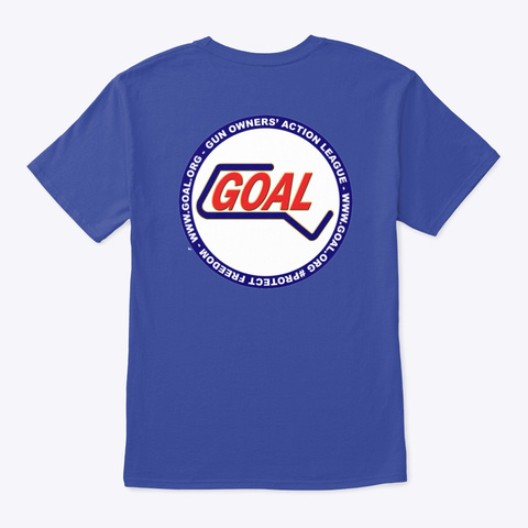 Goal Massachusetts Front   Back Logo Deep Royal Camiseta Back