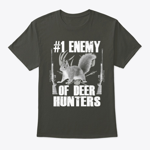 #1 Enemy   Hunting T Shirt Smoke Gray T-Shirt Front