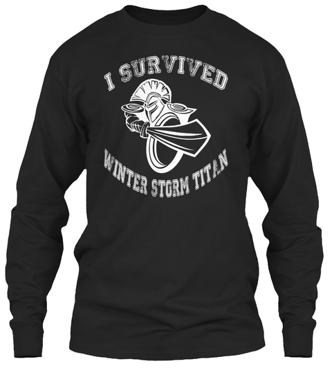 Limited Edition Winter Storm Titan Black T-Shirt Front