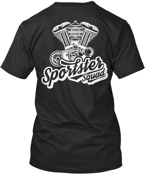 Sportster Squad Black T-Shirt Back