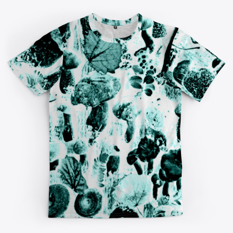 Shrooms | Black And White Print Standard Camiseta Front