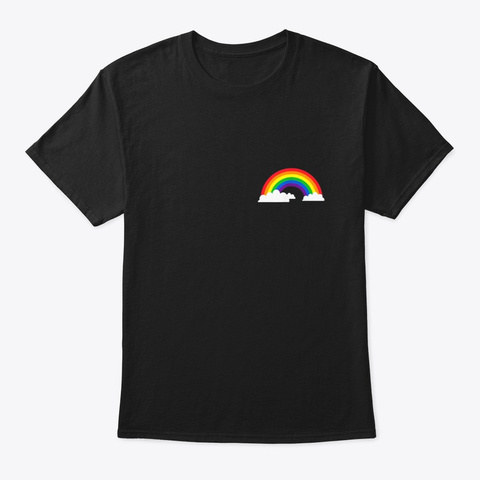 Funny Lgbt Rainbow Flag Pride Shirt Black T-Shirt Front