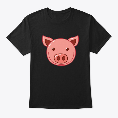 Baby Pig Black T-Shirt Front