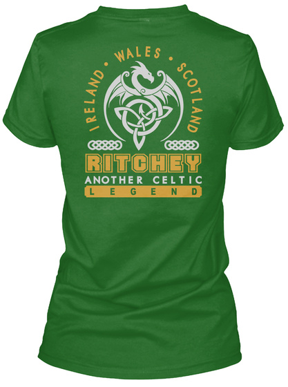 Ritchey Another Celtic Thing Shirts Irish Green T-Shirt Back