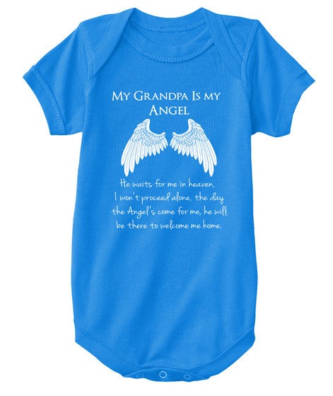 My Grandpa Is My Angel Royal T-Shirt Front