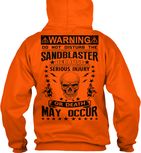 Sandblaster Warning Safety