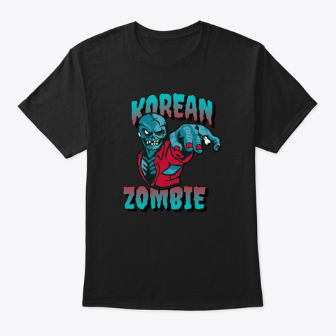 Korean Zombie Undead Mma Black T-Shirt Front