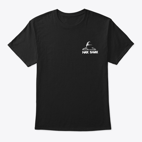 Hax Shax Pocket Icon Black T-Shirt Front
