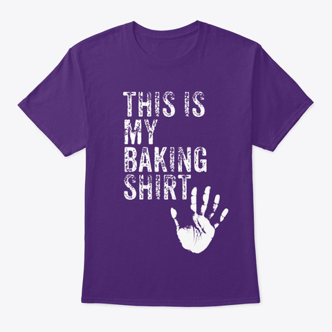 This Is My Baking Shirt   No Logo Purple T-Shirt Front