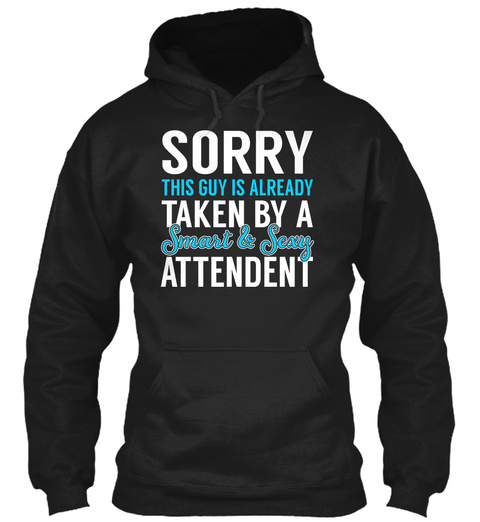Attendent Black T-Shirt Front