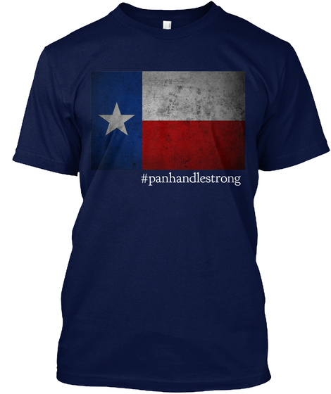 #Panhandlestrong Navy T-Shirt Front