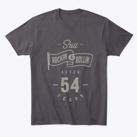 54 Years Old Birthday Gift Heathered Charcoal  T-Shirt Front