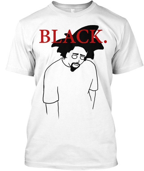 Black. White T-Shirt Front