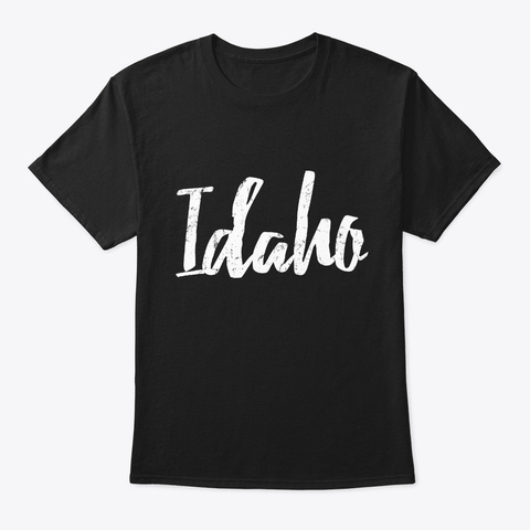 Idaho Black T-Shirt Front