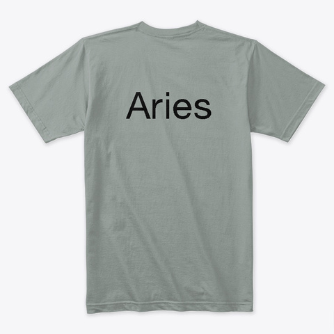Aries T Shirts Warm Grey T-Shirt Back