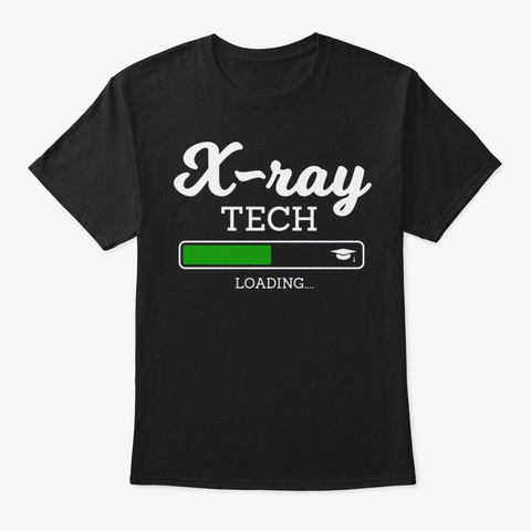 Xray Tech Technician Radiologist Graduat Black T-Shirt Front
