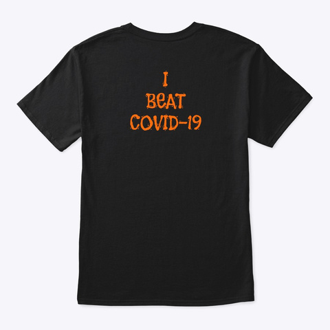 Covid Survivor Black T-Shirt Back