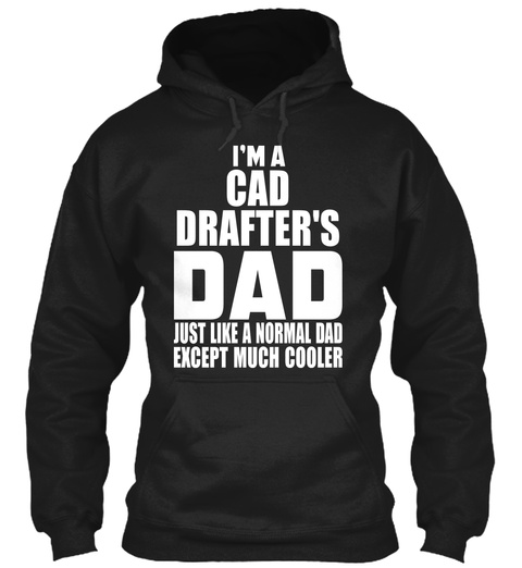 Cad Drafter's Black T-Shirt Front