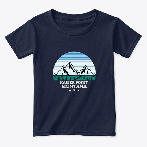 Kaiser Point Montana Navy  Camiseta Front