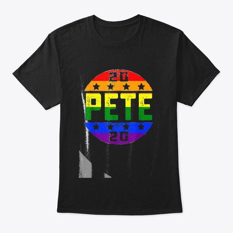 Pete Buttigieg President 2020 Campaign T Black T-Shirt Front