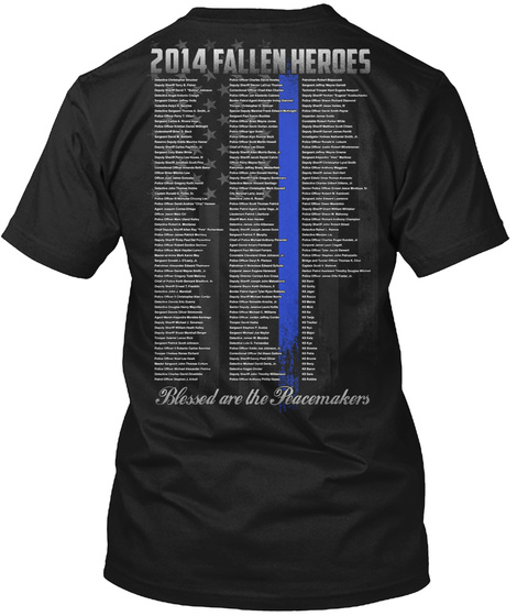 2014 Police Fallen Heroes Unisex Tshirt
