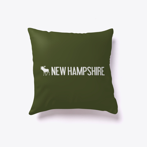 New Hampshire Moose White Kaos Front