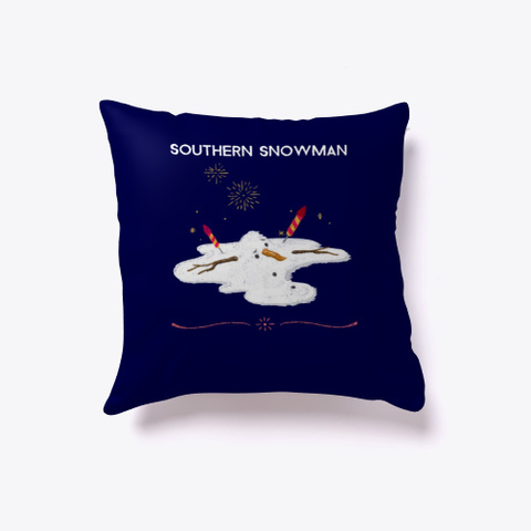 Southern Snowman Dark Navy T-Shirt Front