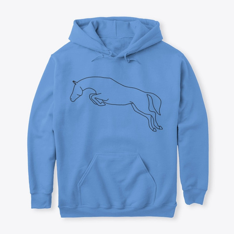 Jumper Hoodie // By Emily Carolina Blue T-Shirt Front