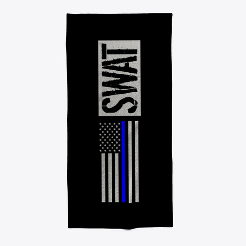 Swat The Thin Blue Line Flag Standard áo T-Shirt Front