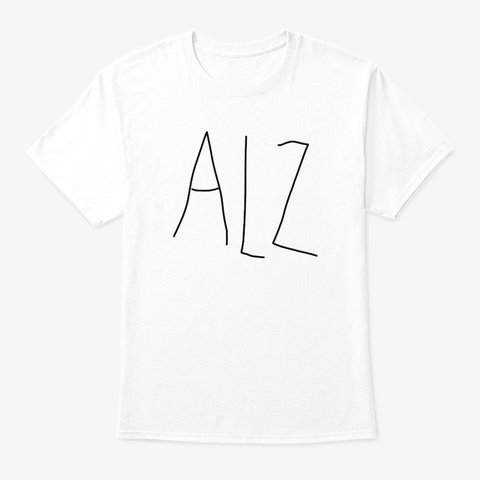 Alz White T-Shirt Front