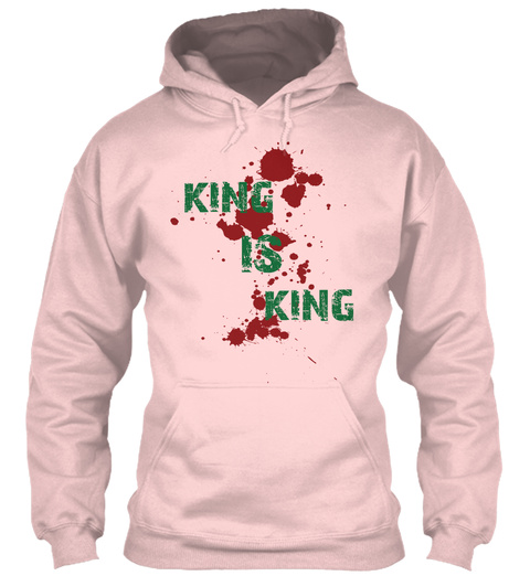 King Styles Hoodies Light Pink Sweatshirt Front