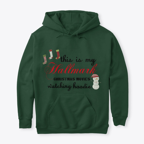 Hallmark Hoodie Forest Green T-Shirt Front