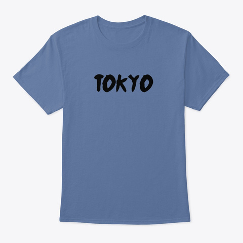 Tokyo Denim Blue áo T-Shirt Front