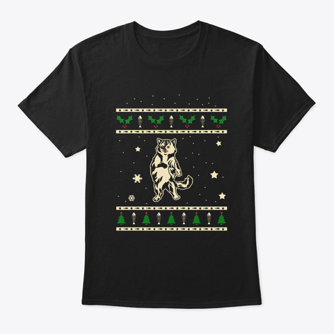 Christmas Tortoiseshell Gift Black T-Shirt Front