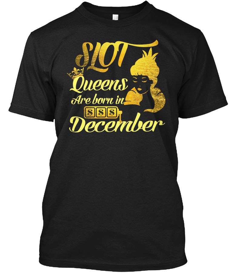 Slot Machine Queen december Birthday Cel Unisex Tshirt